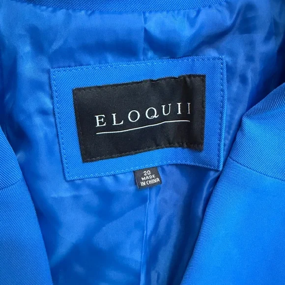 Eloquii Princess Blue Crop Blazer - Picture 6 of 6